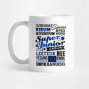 SUPER JUNIOR FONT COLLAGE Mug